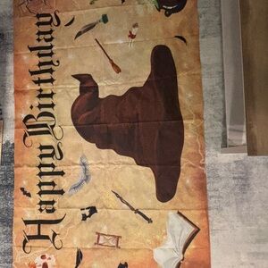 Magical Birthday Banner - Brown and Gold